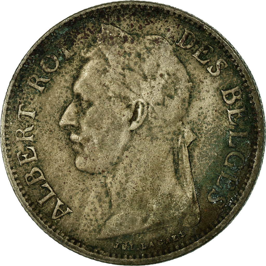 Coin, Belgian Congo, 50 Centimes, 1927, VF(30-35), Copper-nickel, KM:23