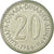 Munten, Joegoslaviëe, 20 Dinara, 1986, ZF, Copper-Nickel-Zinc, KM:112
