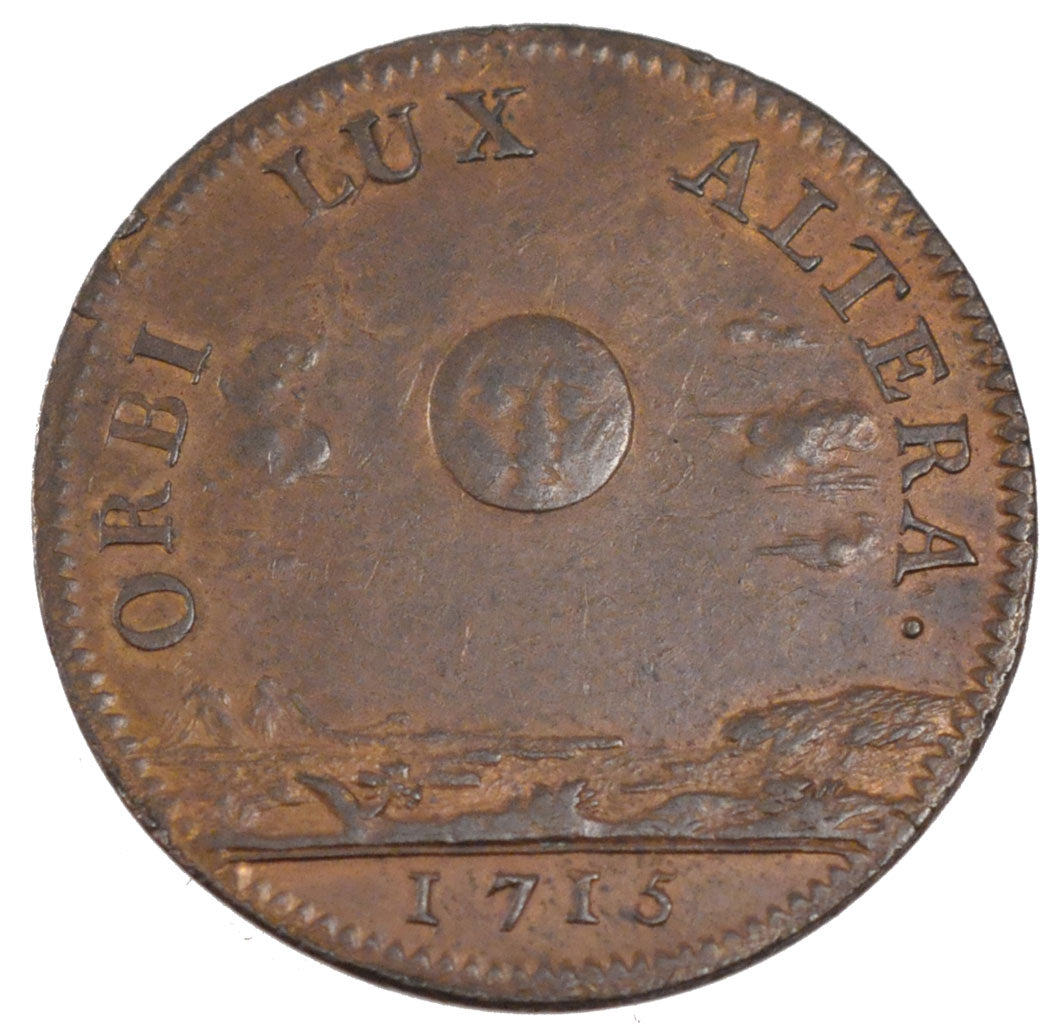 France, Royal, Token, 1715, AU(50-53), Copper, Feuardent #9832, 9.64