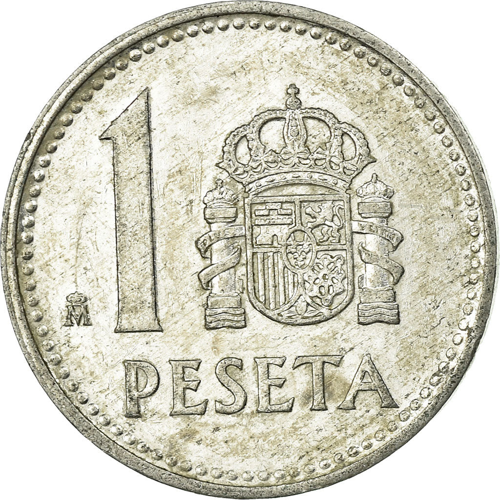 Coin, Spain, Juan Carlos I, Peseta, 1989, EF(40-45), Aluminum, KM:821