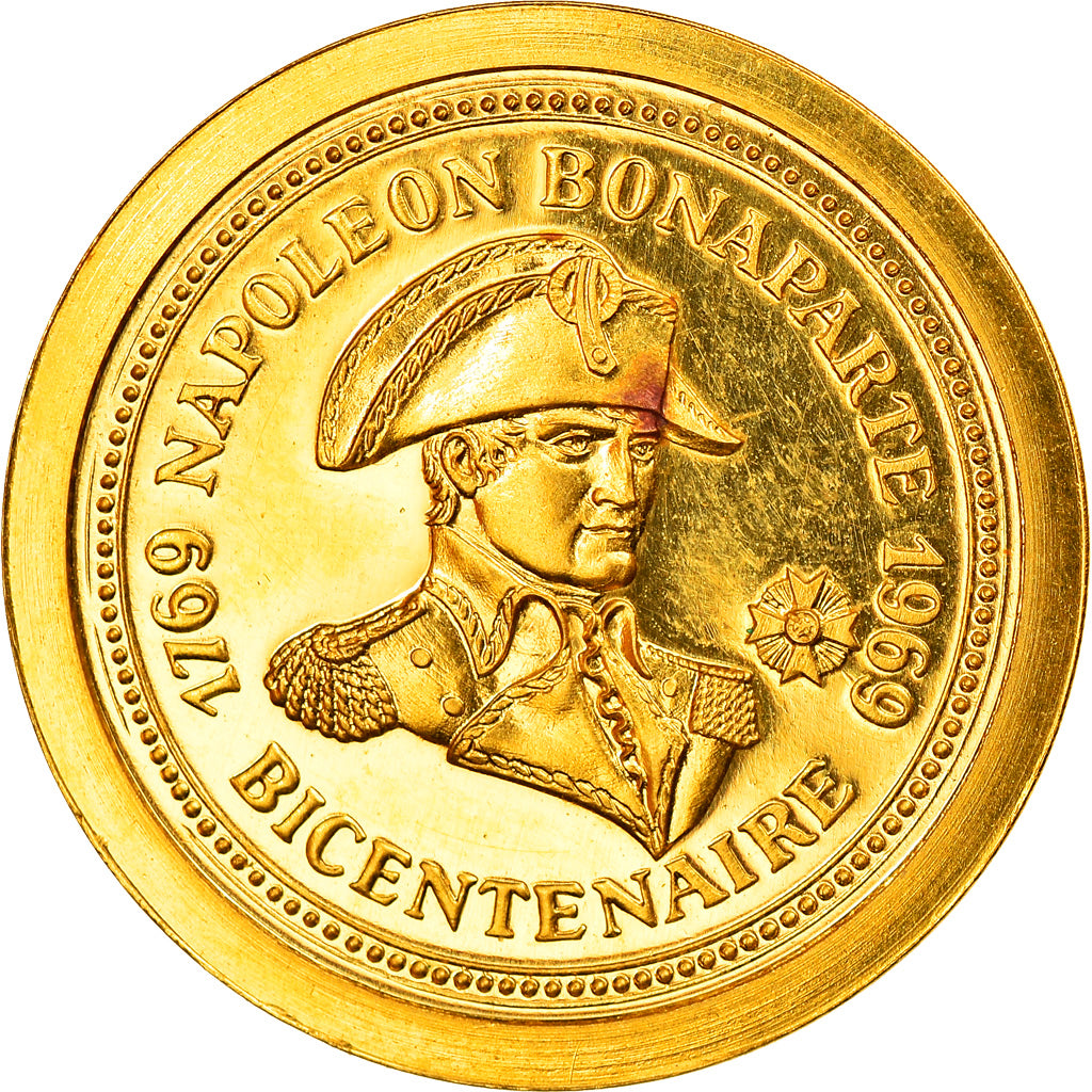 France, Médaille, Napoléon Bonaparte, Bicentenaire, History, FDC, Or