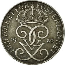 Moneta, Svezia, Gustaf V, 5 Öre, 1950, BB, Ferro, KM:812