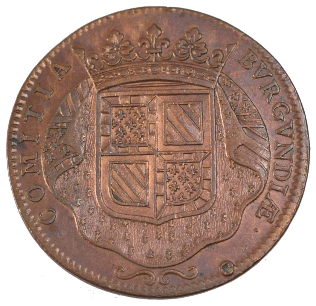 France, Royal, Token, 1703, AU(55-58), Copper, Feuardent #9829, 9.40