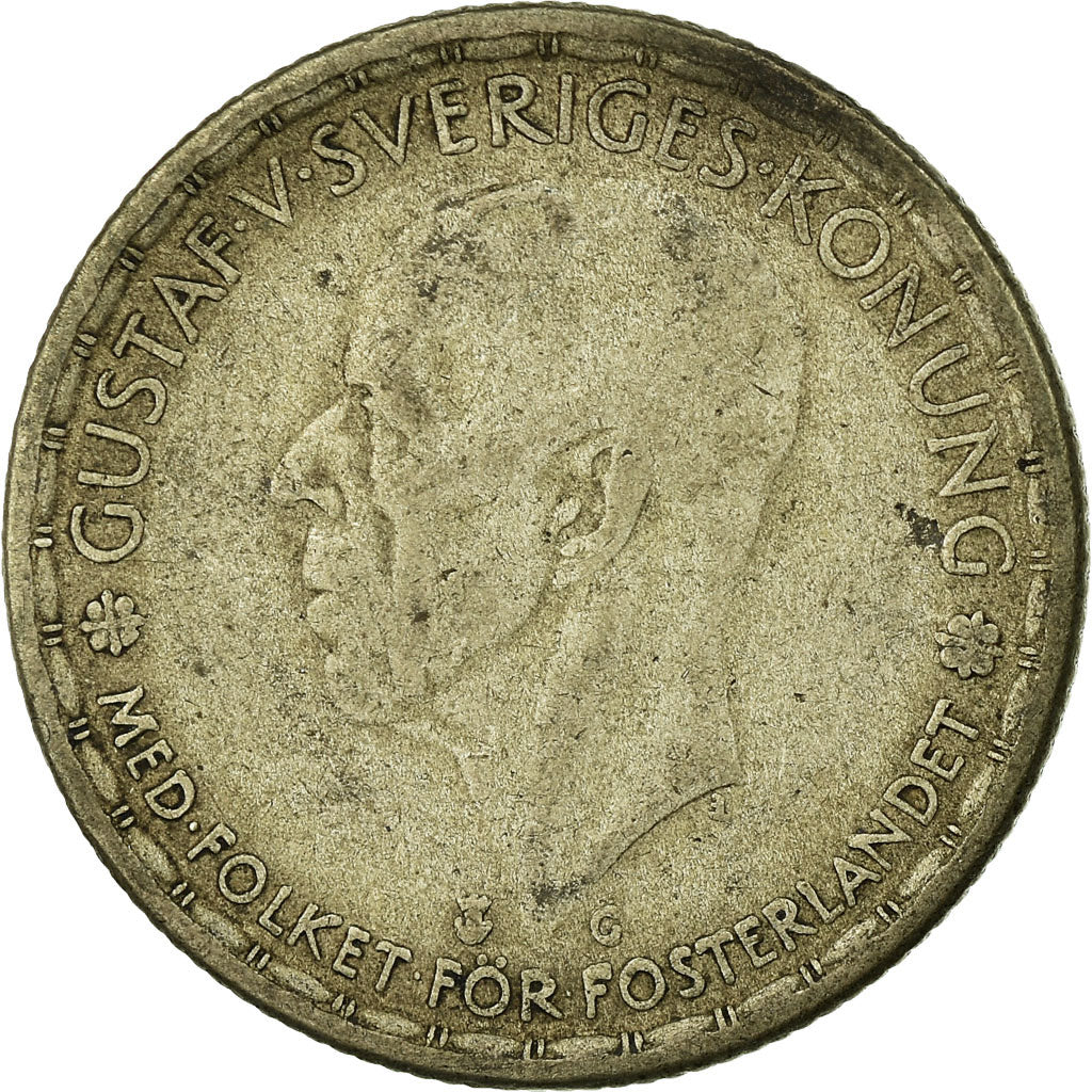 Münze, Schweden, Gustaf V, Krona, 1944, SS, Silber, KM:814
