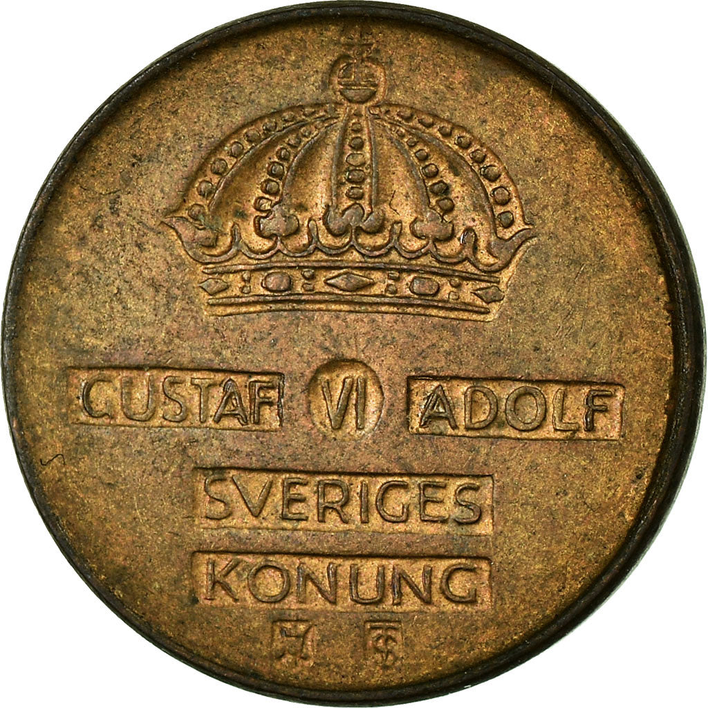Moneta, Szwecja, Gustaf VI, Ore, 1955, EF(40-45), Bronze, KM:820