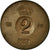 Münze, Schweden, Gustaf VI, 2 Öre, 1955, SS, Bronze, KM:821