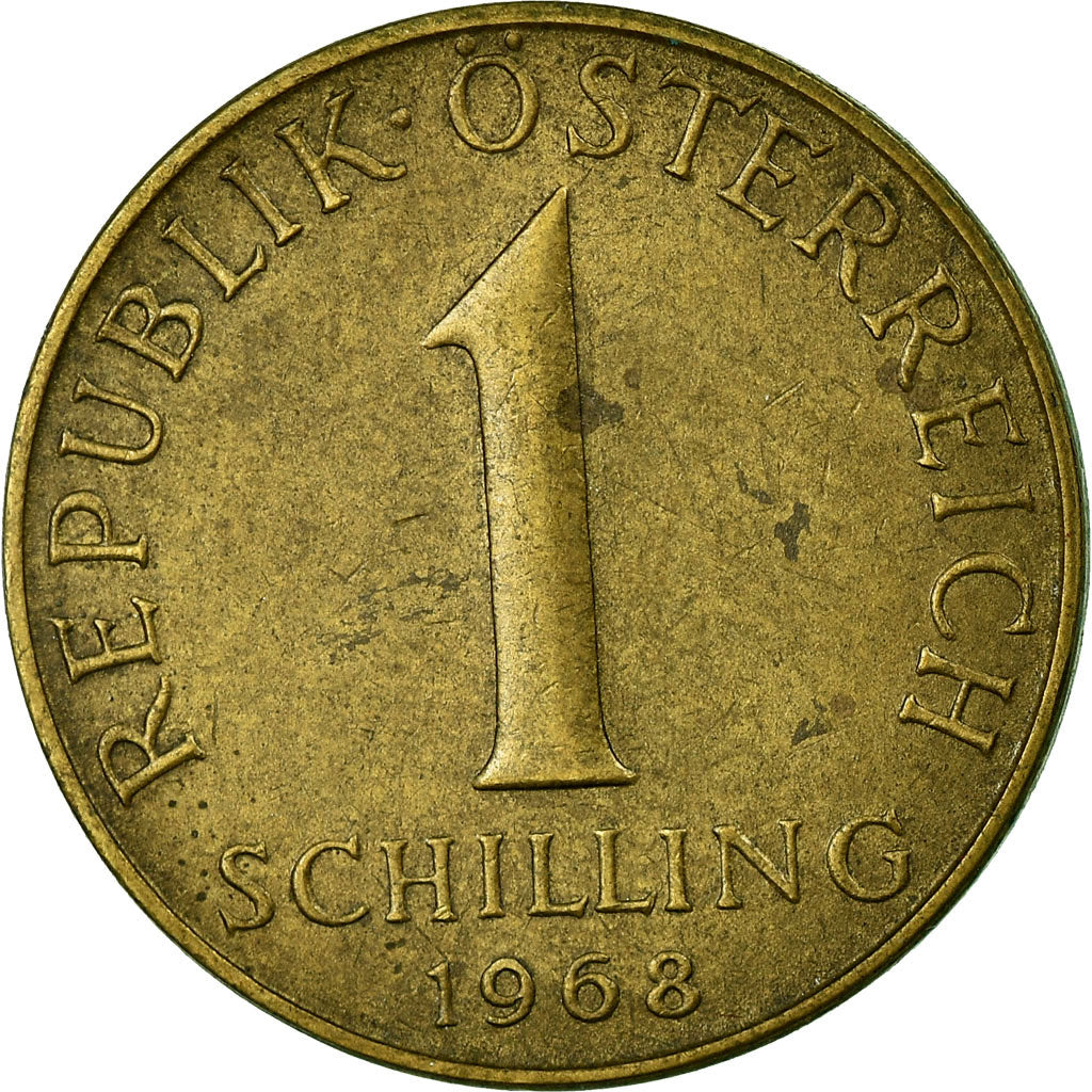 Coin, Austria, Schilling, 1968, EF(40-45), Aluminum-Bronze, KM:2886