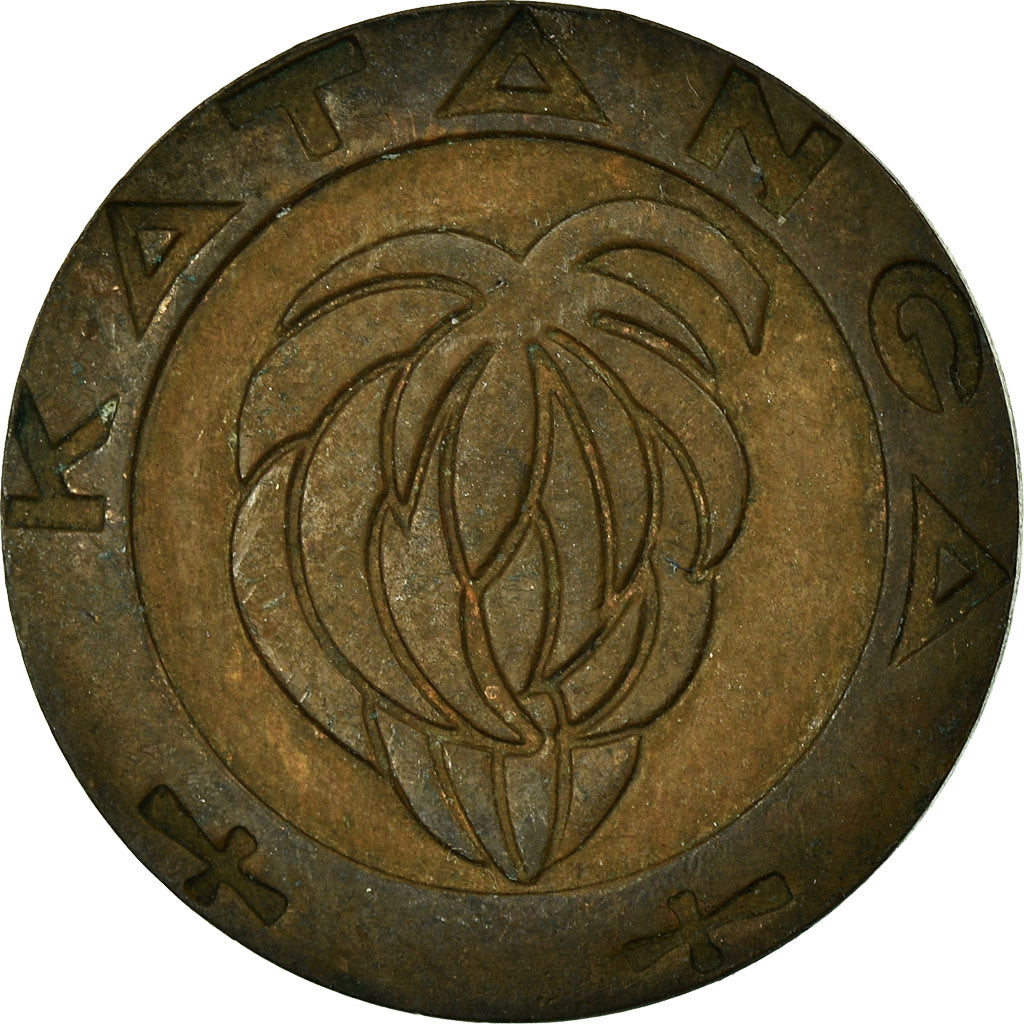 Coin, Katanga, Franc, 1961, VF(30-35), Bronze, KM:1