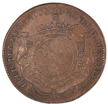 France, Royal, Token, 1703, EF(40-45), Copper, Feuardent #1448, 7.00
