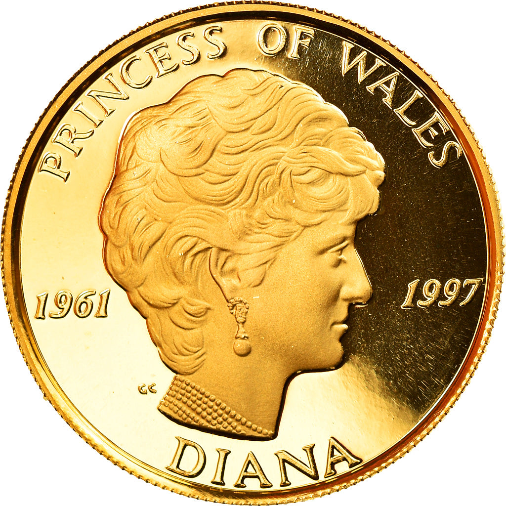 United Kingdom, Medal, Lady Diana, Princess of Wales, 1997, MS(65-70), Gold