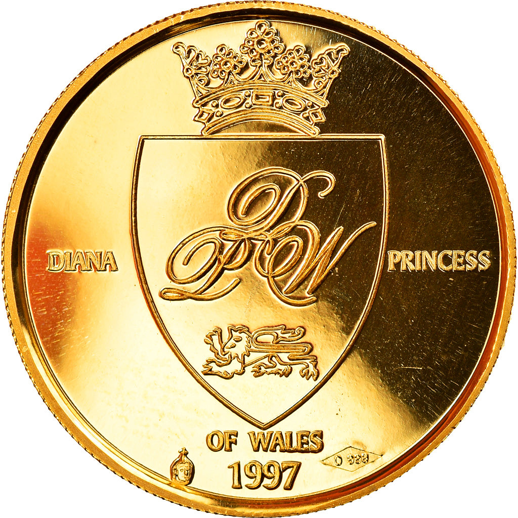United Kingdom, Medal, Lady Diana, Princess of Wales, 1997, MS(65-70), Gold
