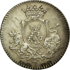 Francja, Token, Królewskie, 1762, AU(55-58), Srebro, Feuardent:8924