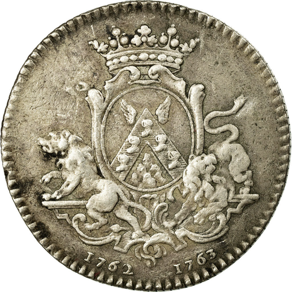 France, Token, Royal, 1762, EF(40-45), Silver, Feuardent:8924