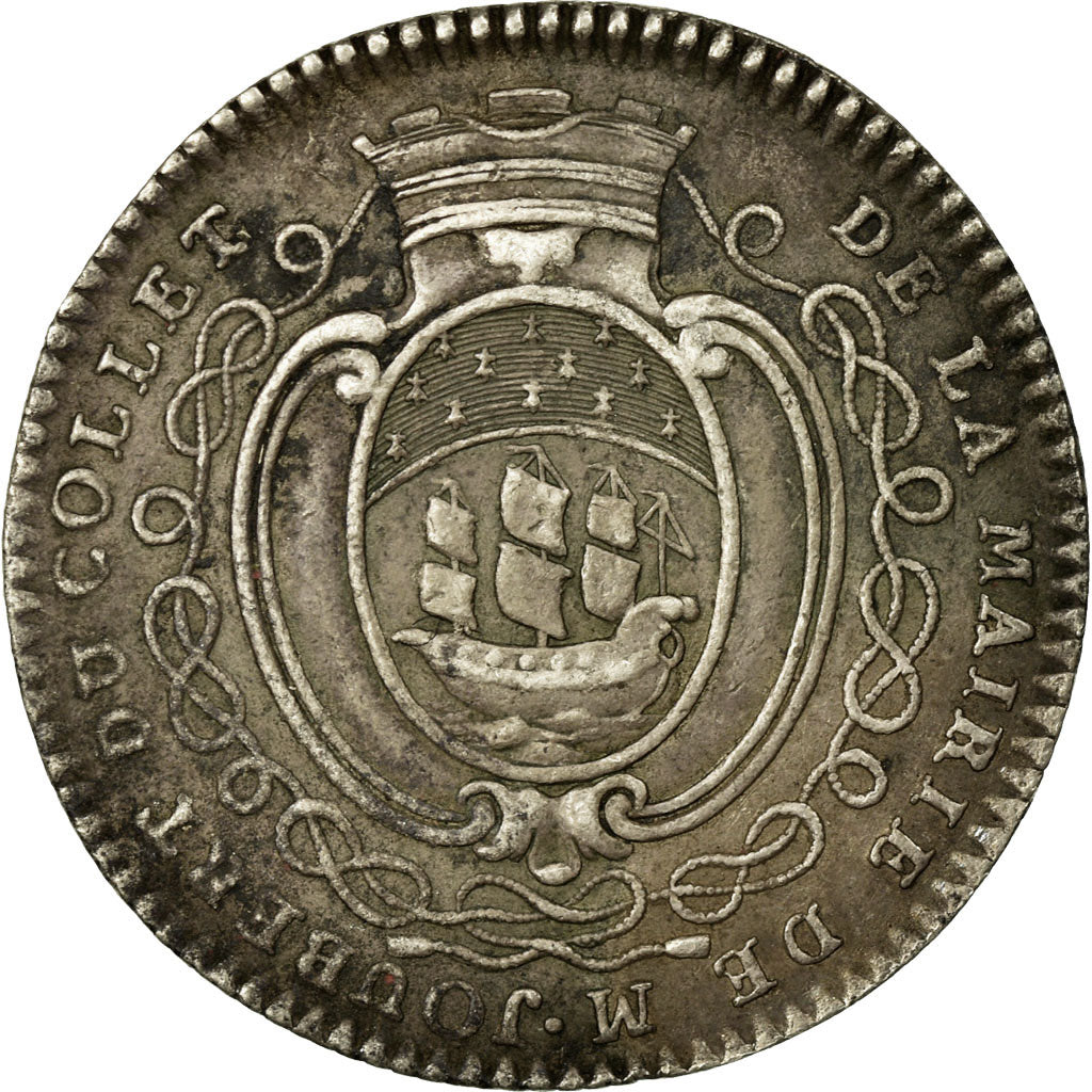 France, Token, Royal, 1762, EF(40-45), Silver, Feuardent:8924