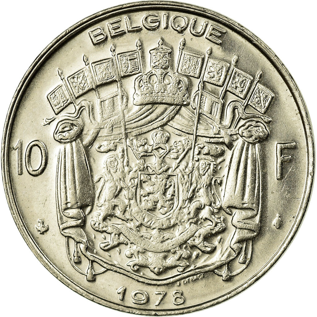 Monnaie, Belgique, 10 Francs, 10 Frank, 1978, Bruxelles, TTB, Nickel, KM:155.1