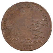 France, Royal, Token, 1722, AU(55-58), Copper, Feuardent #9905, 8.00