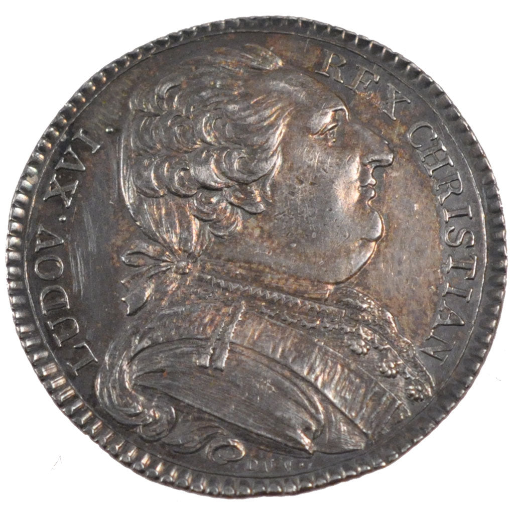 France, Royal, Token, 1788, MS(60-62), Silver, Feuardent #8792, 6.60