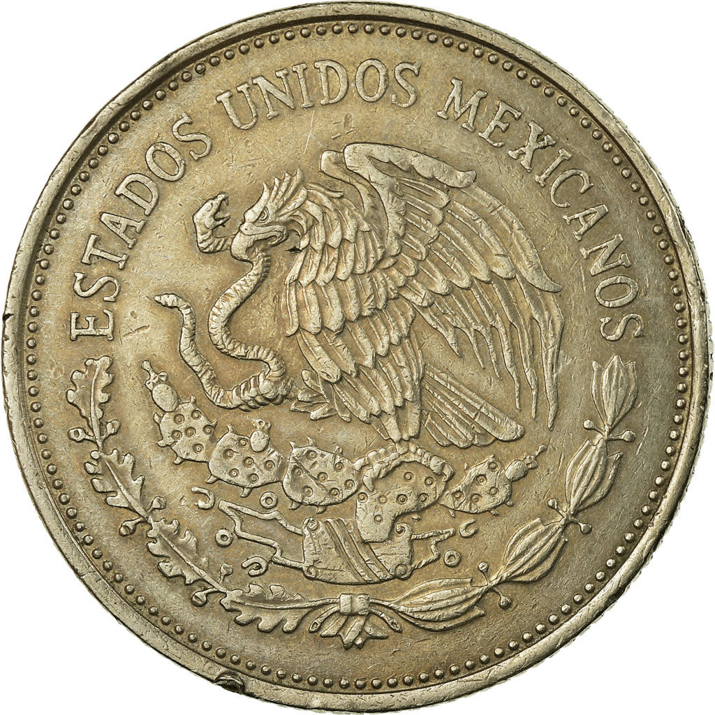 Moneda, México, 5000 Pesos, 1988, Mexico City, MBC, Cobre - níquel, KM:531
