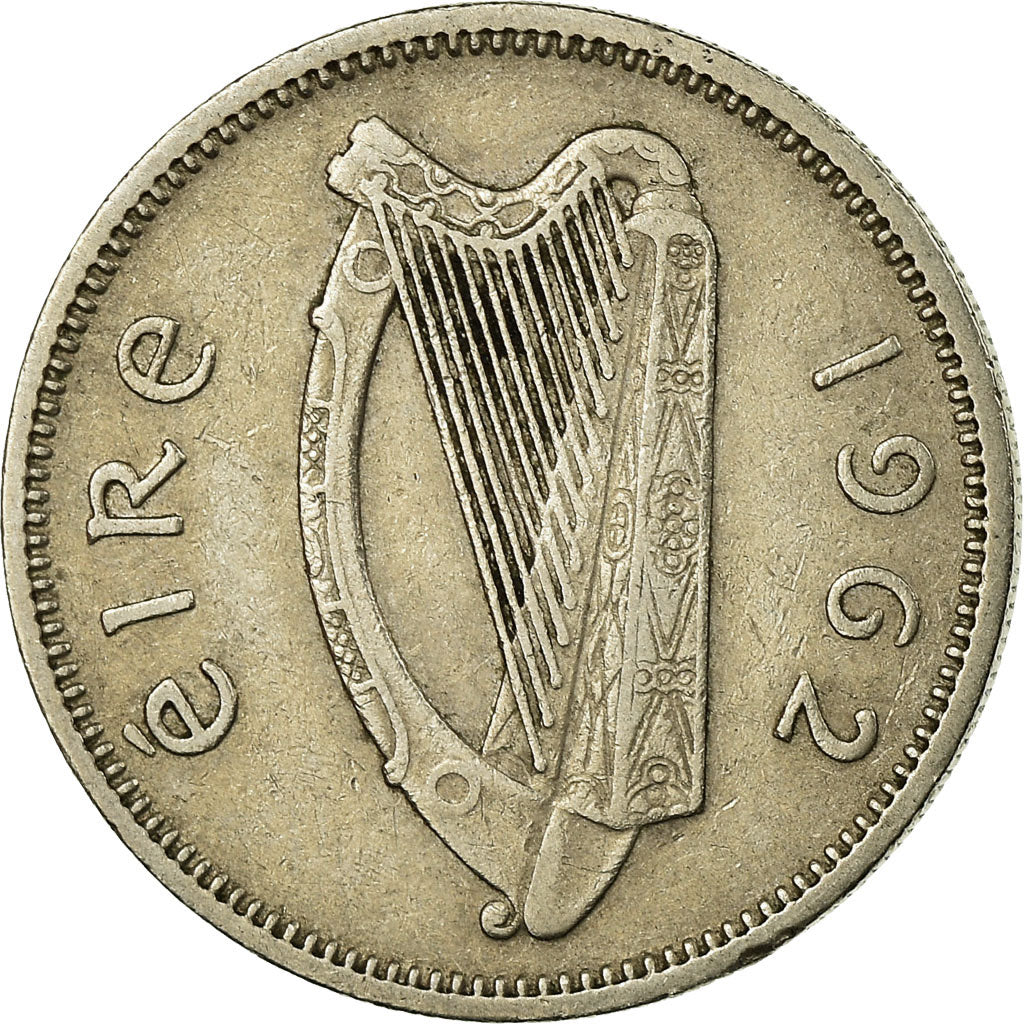 Coin, IRELAND REPUBLIC, Shilling, 1962, EF(40-45), Copper-nickel, KM:14A