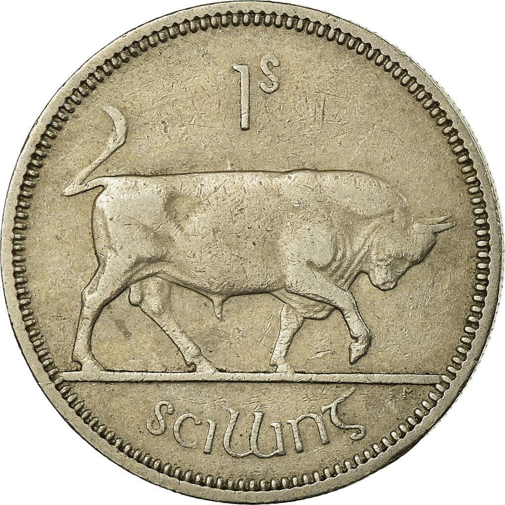 Coin, IRELAND REPUBLIC, Shilling, 1962, EF(40-45), Copper-nickel, KM:14A