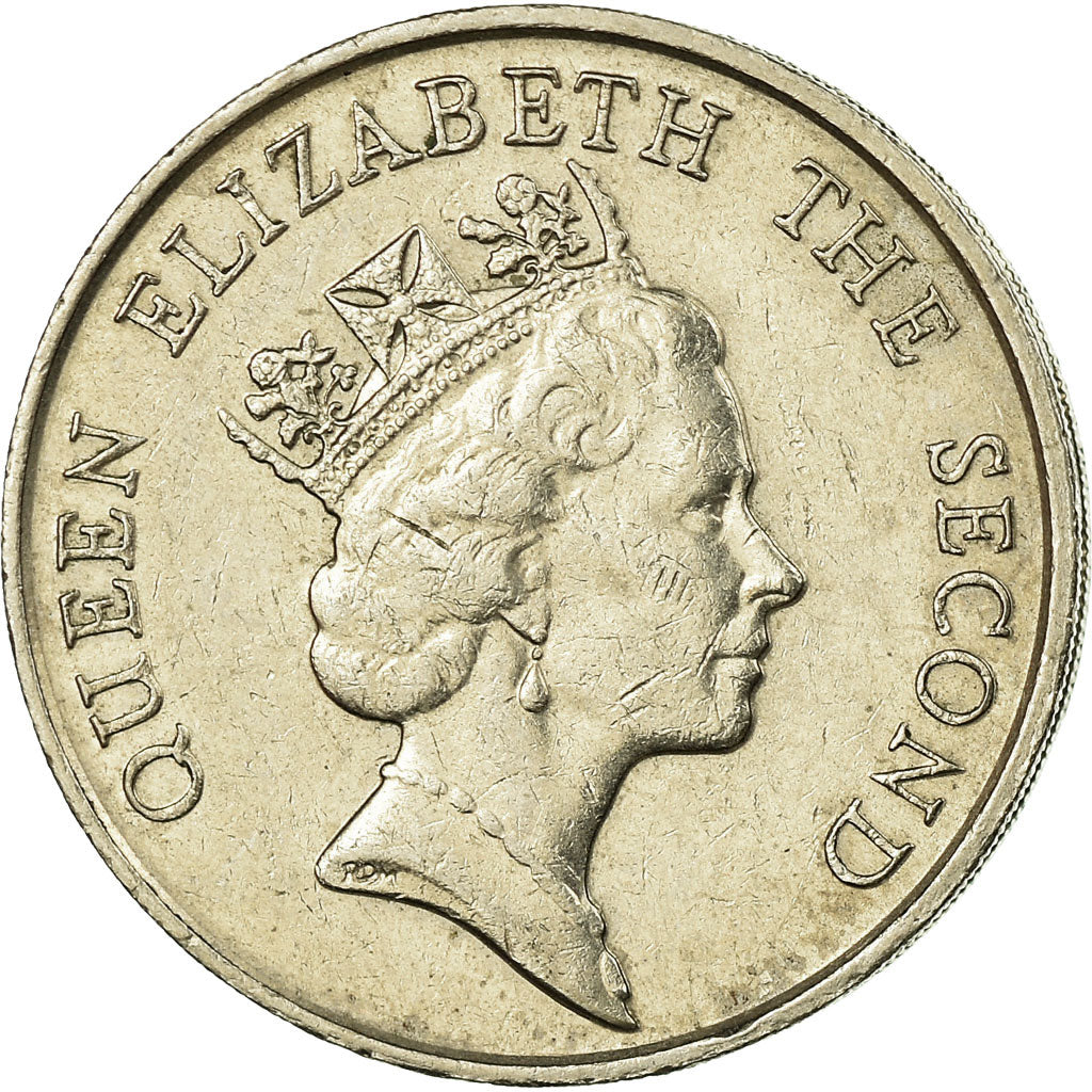 Coin, Hong Kong, Elizabeth II, 5 Dollars, 1986, EF(40-45), Copper-nickel, KM:56