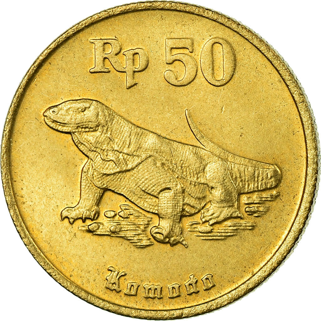 Coin, Indonesia, 50 Rupiah, 1994, EF(40-45), Aluminum-Bronze, KM:52