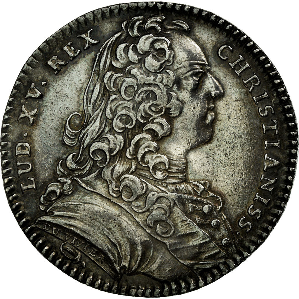 France, Token, Royal, 1737, MS(60-62), Silver, Feuardent:810