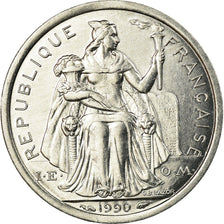 Munten, Nieuw -Caledonië, Franc, 1990, Paris, PR, Aluminium, KM:10