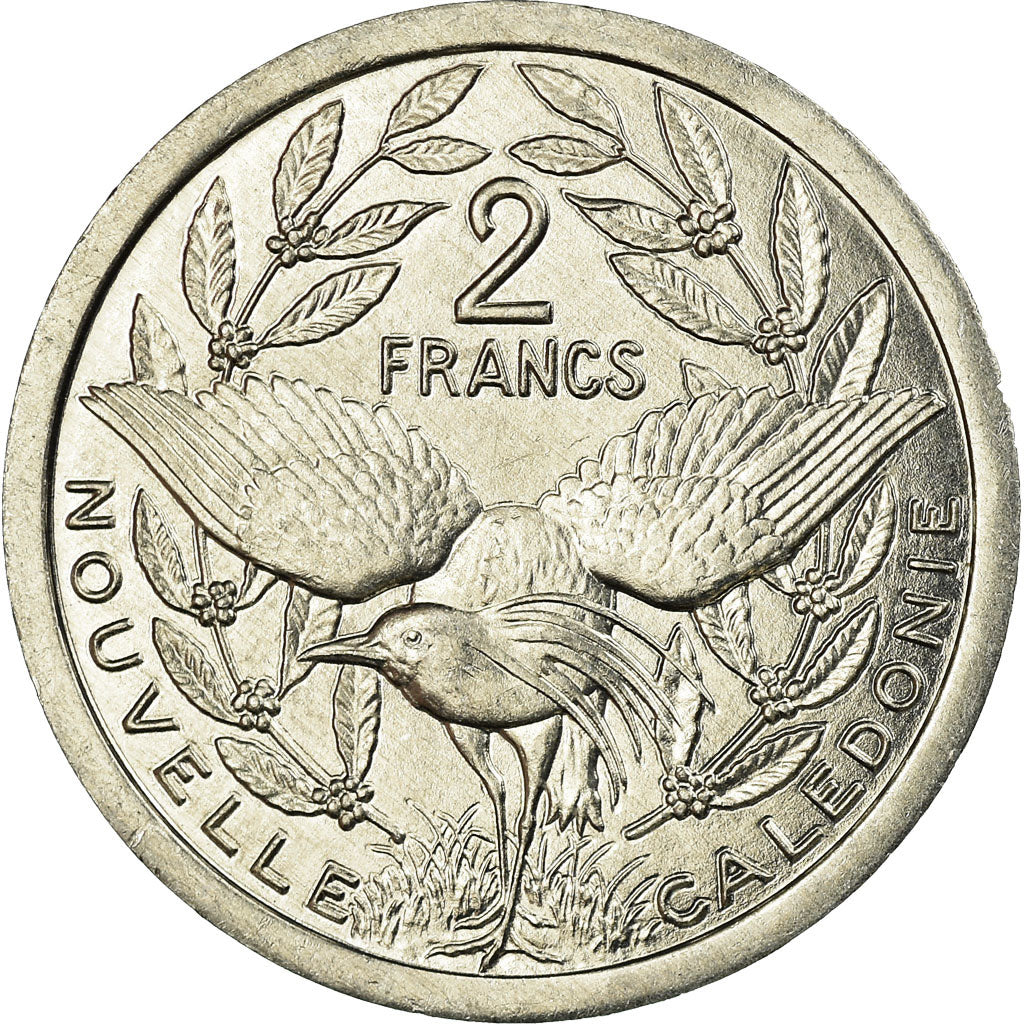 Monnaie, Nouvelle-Calédonie, 2 Francs, 1989, Paris, SUP, Aluminium, KM:14