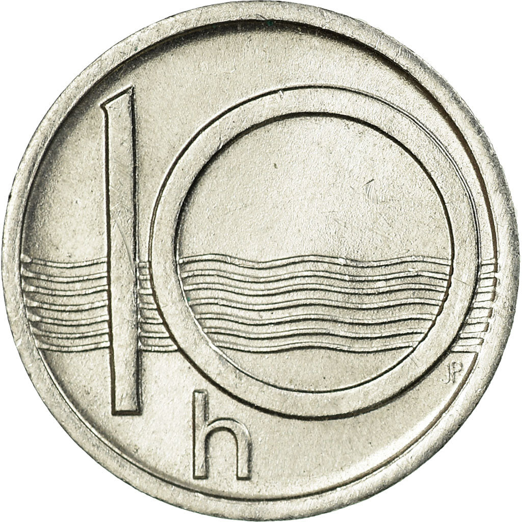Moneta, Repubblica Ceca, 10 Haleru, 1993, SPL-, Alluminio, KM:6