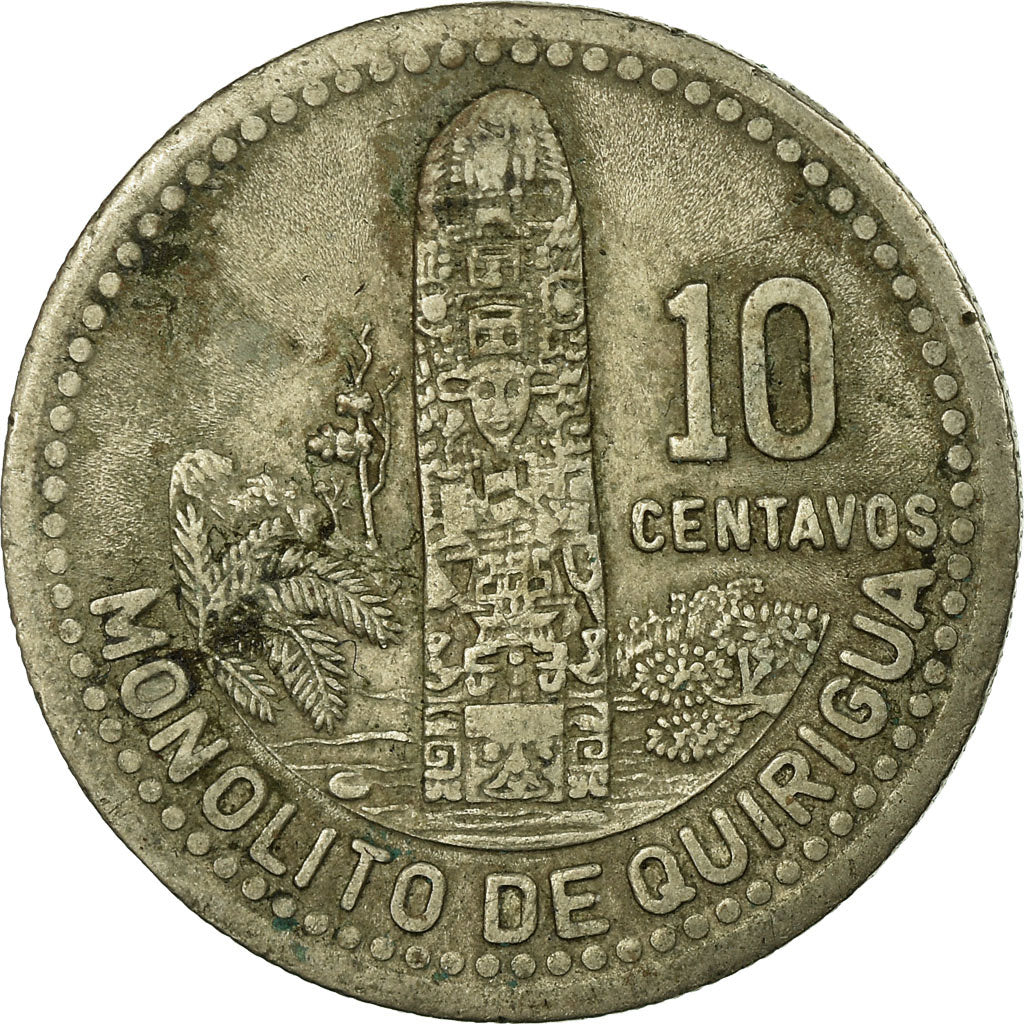 Coin, Guatemala, 10 Centavos, 1994, EF(40-45), Copper-nickel, KM:277.5