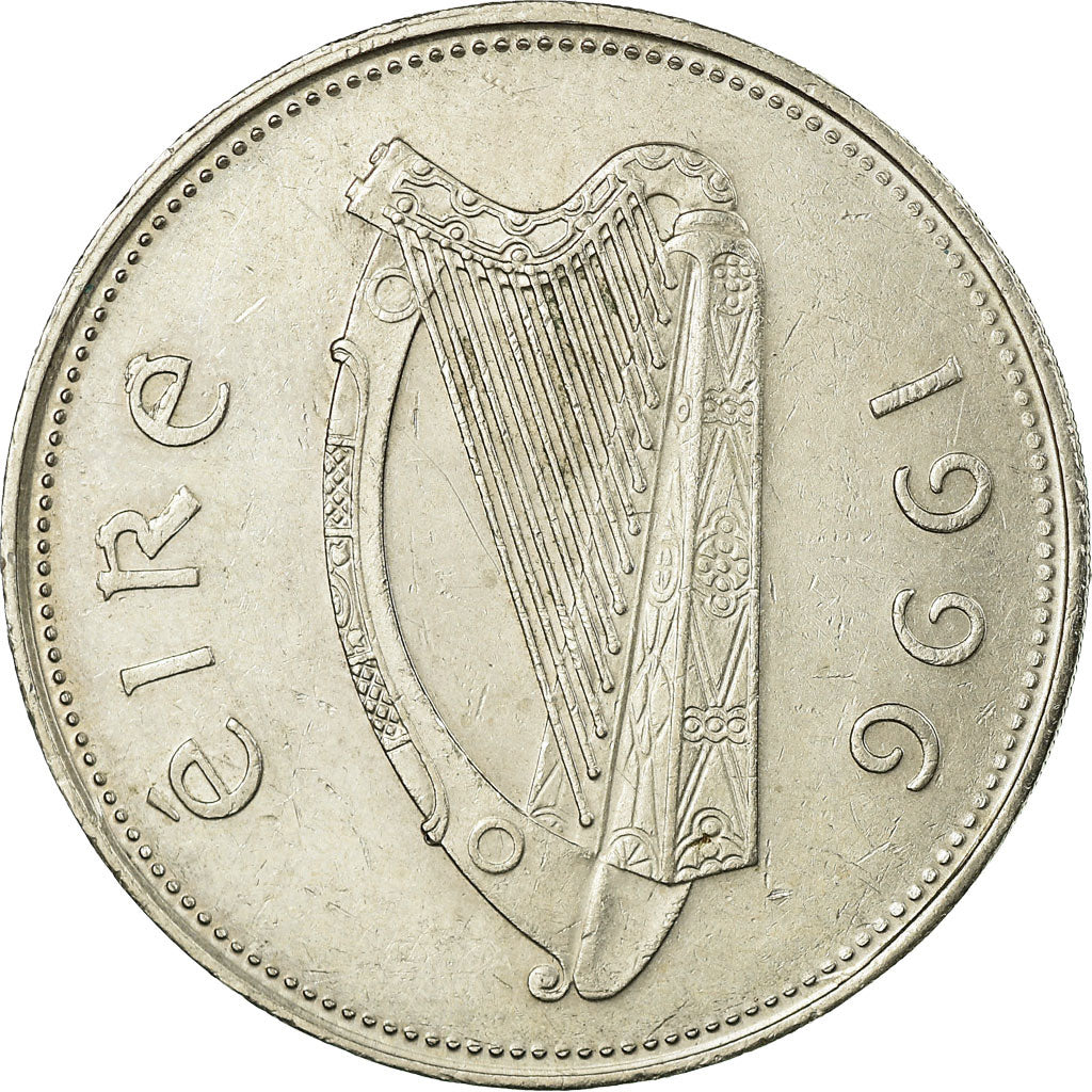 Coin, IRELAND REPUBLIC, Punt, Pound, 1996, EF(40-45), Copper-nickel, KM:27