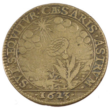 France, Royal, Token, 1623, EF(40-45), Copper, Feuardent #3778, 6.46