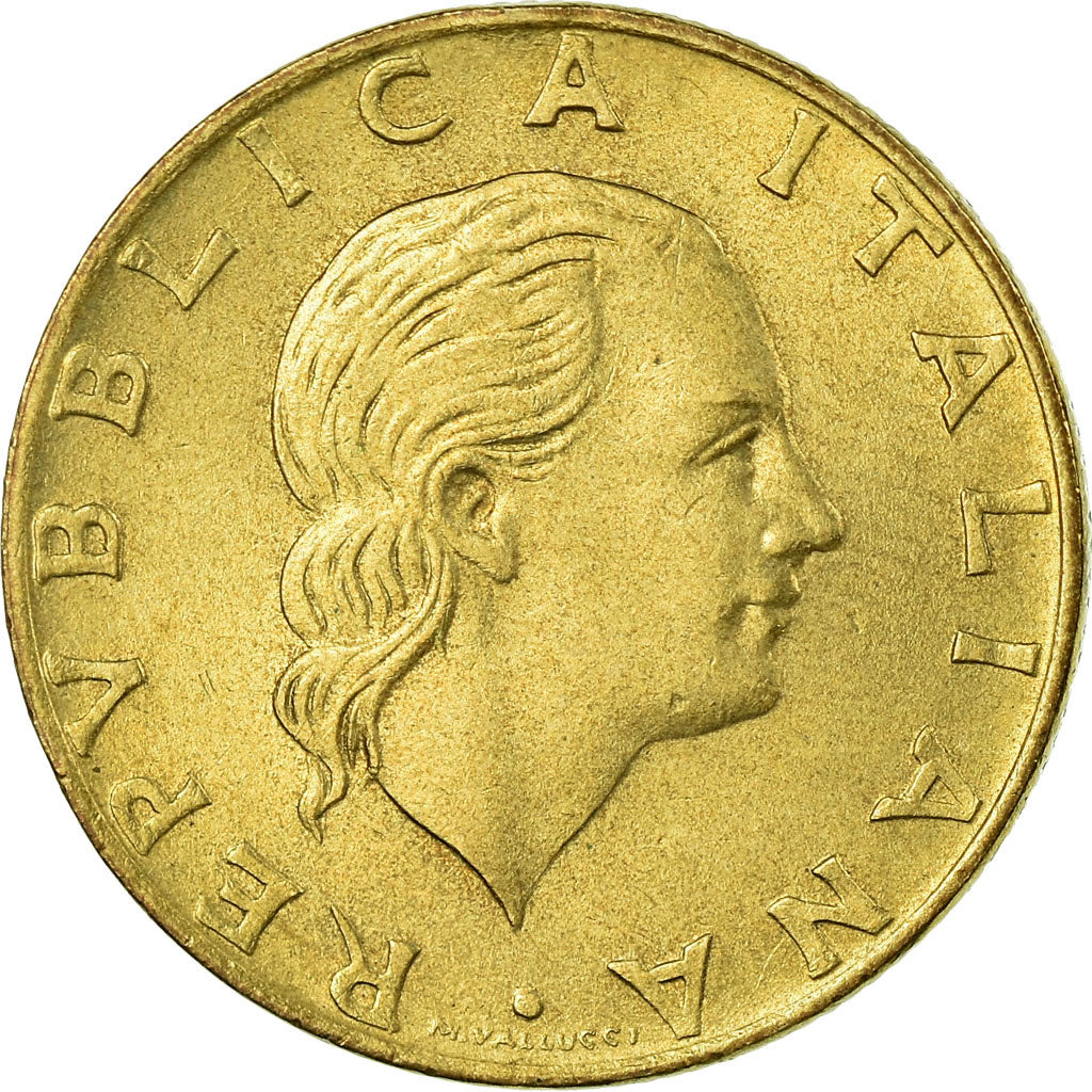 Moeda, Itália, 200 Lire, 1991, Rome, AU(55-58), Alumínio-Bronze, KM:105
