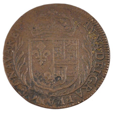 France, Royal, Token, 1642, EF(40-45), Copper, Feuardent #12363, 6.49