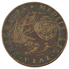 France, Royal, Token, 1641, EF(40-45), Copper, Feuardent #6948, 5.69