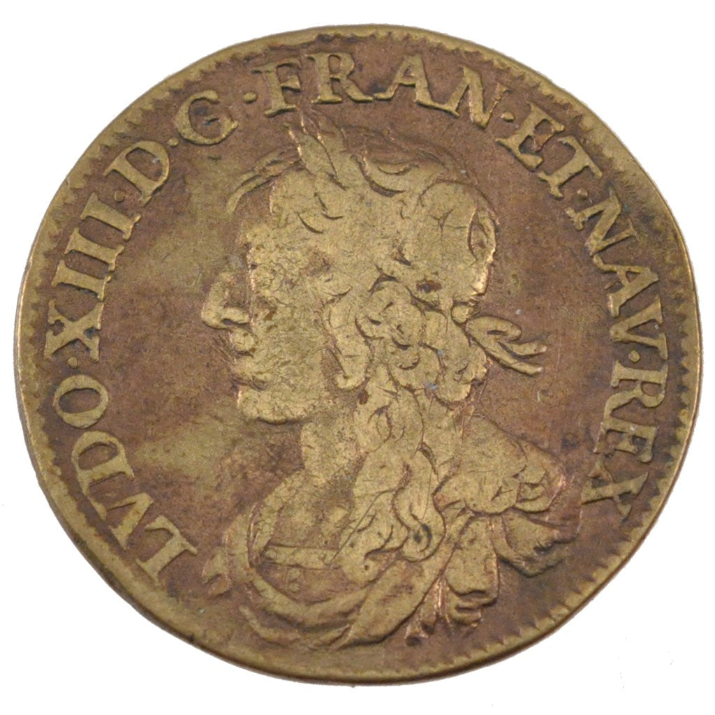 France, Royal, Token, VF(30-35), Copper, Feuardent #397, 6.95