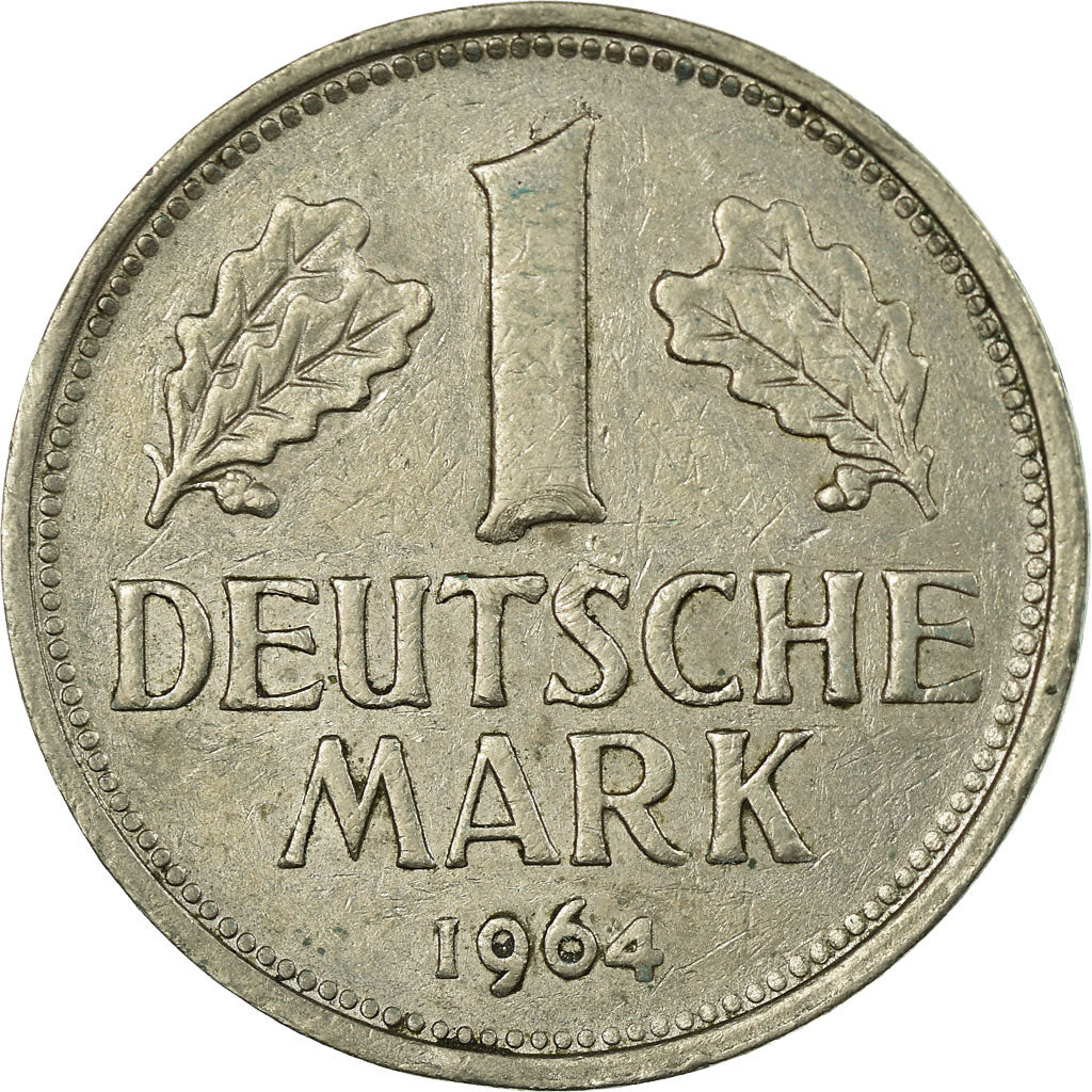 Coin, GERMANY - FEDERAL REPUBLIC, Mark, 1964, Hambourg, EF(40-45)