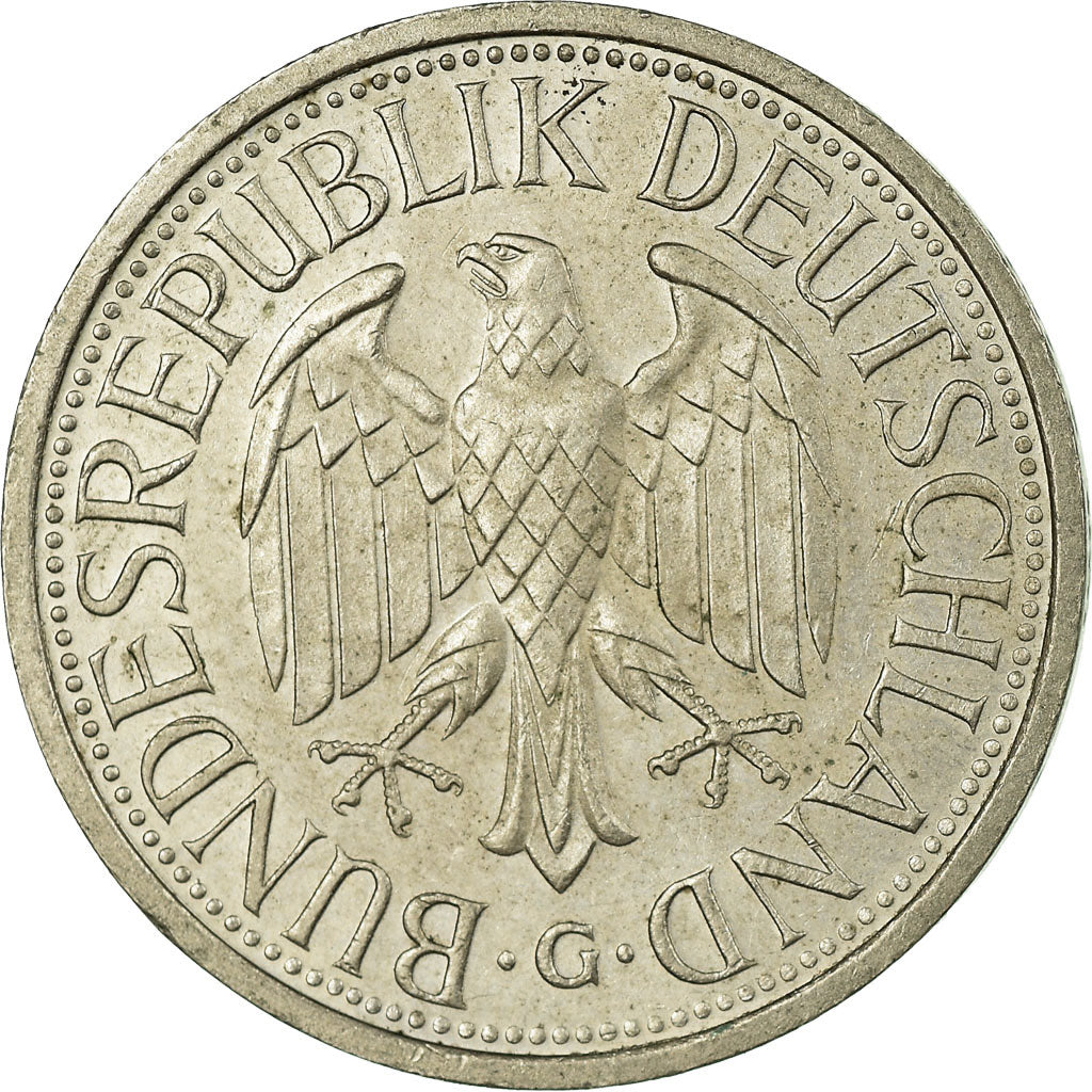 Coin, GERMANY - FEDERAL REPUBLIC, Mark, 1983, Karlsruhe, EF(40-45)