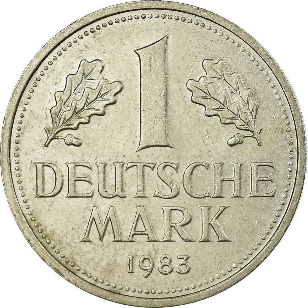 Coin, GERMANY - FEDERAL REPUBLIC, Mark, 1983, Karlsruhe, EF(40-45)