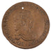 France, Royal, Token, 1642, EF(40-45), Copper, Feuardent #9577, 8.48