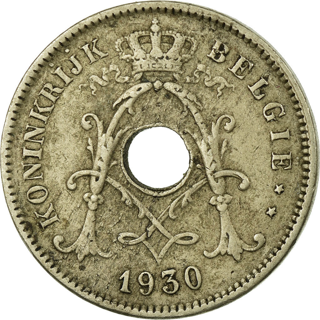 Coin, Belgium, 10 Centimes, 1930, EF(40-45), Nickel-brass, KM:96