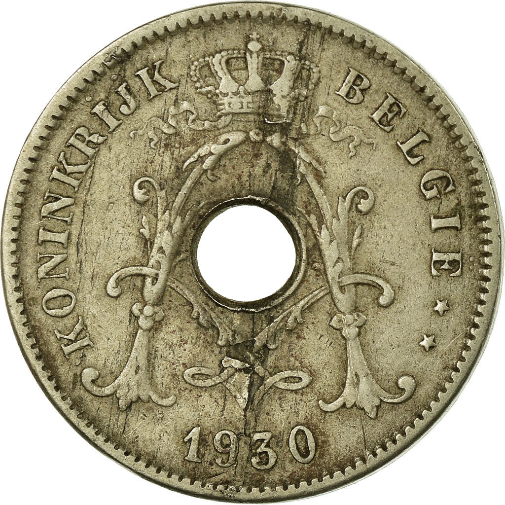 Coin, Belgium, 10 Centimes, 1930, EF(40-45), Nickel-brass, KM:96