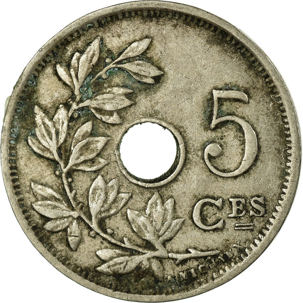 Coin, Belgium, 5 Centimes, 1927, EF(40-45), Copper-nickel, KM:66