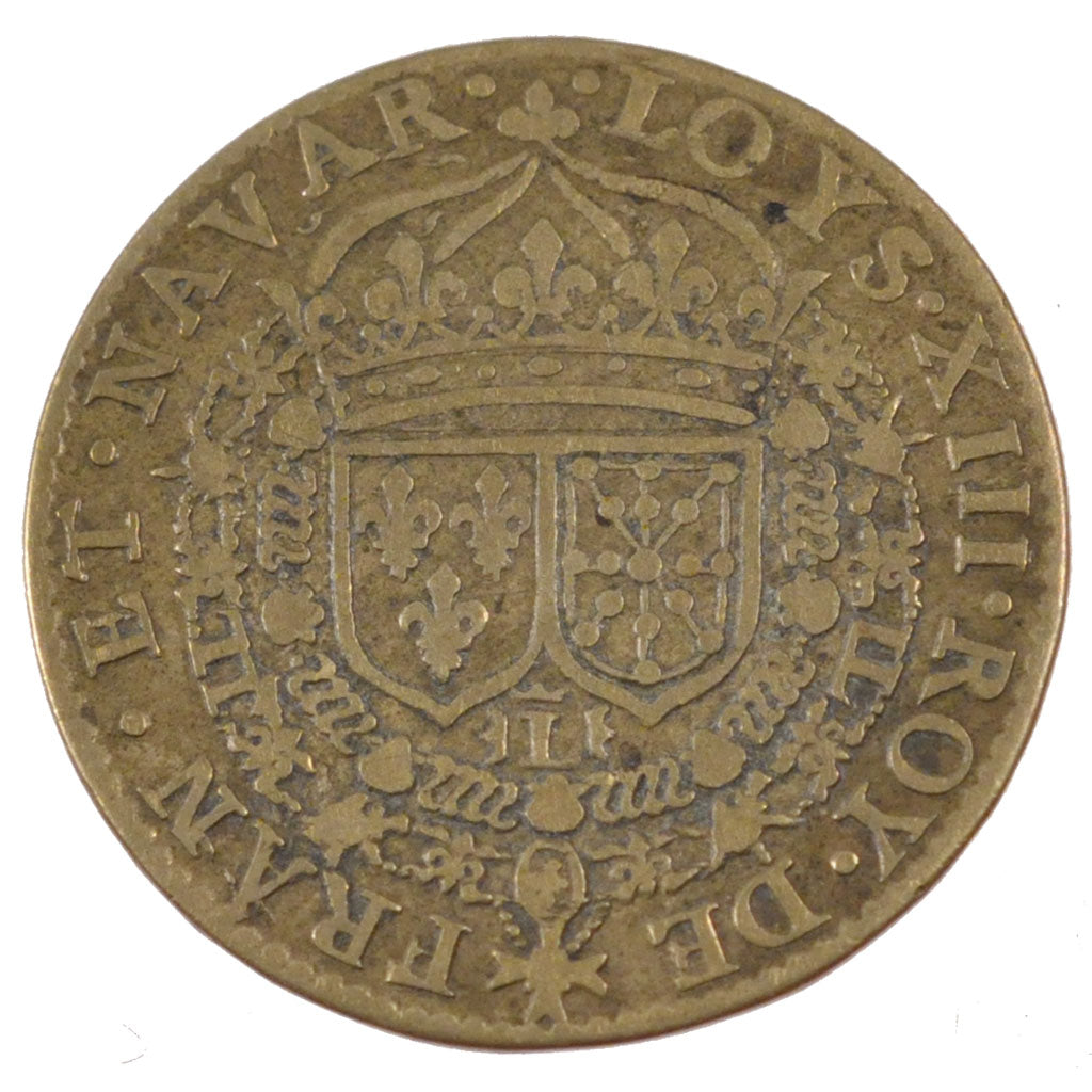 France, Royal, Token, VF(20-25), Copper, Feuardent #12202, 6.28