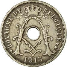 Coin, Belgium, 25 Centimes, 1913, EF(40-45), Copper-nickel, KM:68.1