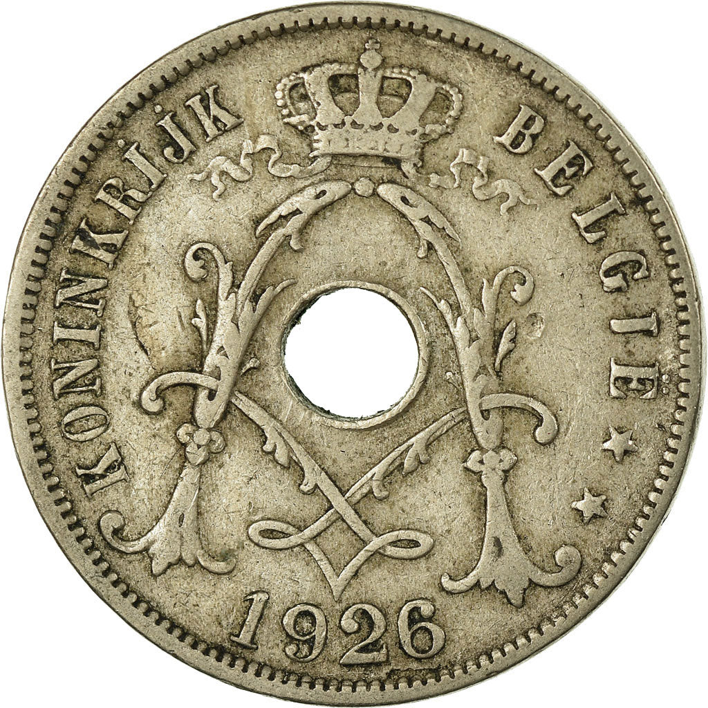 Moneda, Bélgica, 25 Centimes, 1926, MBC, Cobre - níquel, KM:69