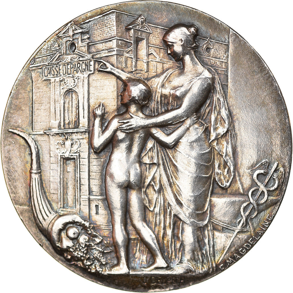 Frankrijk, Token, Savings Bank, Caisse d'Epargne de Perpignan, 1836, Magdelaine