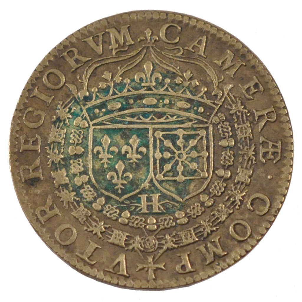 France, Royal, Token, 1601, EF(40-45), Copper, Feuardent #2174, 6.45
