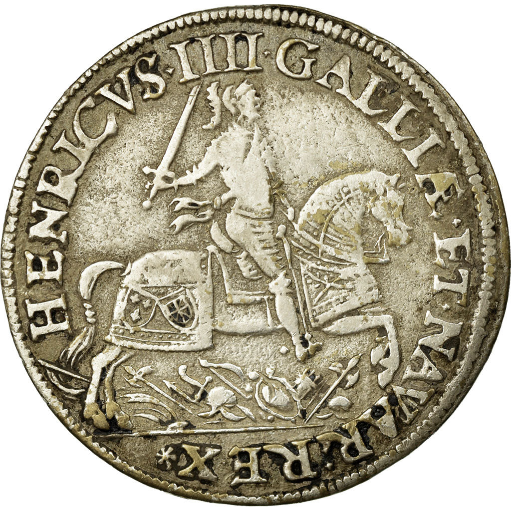 France, Token, Royal, 1596, AU(50-53), Brass, Feuardent:11860